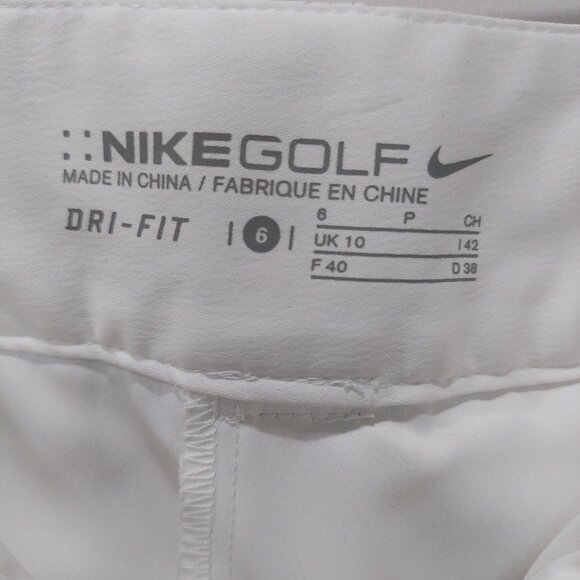 Nike Golf Dri Fit Skort White With Soft Pink Color Paind Size 6 - Picture 6 of 7